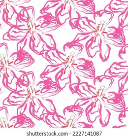 Retro fabric of floral pattern. Suit for ornament, decoration, textile, graphic wallpaper.