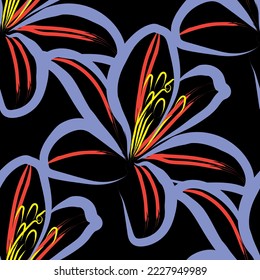 Tela retro de patrón floral. Suit para adorno, decoración, textil, papel pintado gráfico.