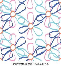 Retro fabric of floral pattern. Suit for ornament, decoration, textile, graphic wallpaper.