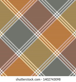 Retro fabric texture check seamless pattern. Vector illustration.