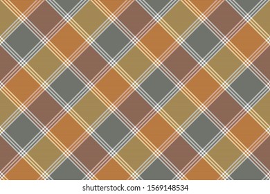 Retro fabric texture check seamless pattern. Vector illustration.