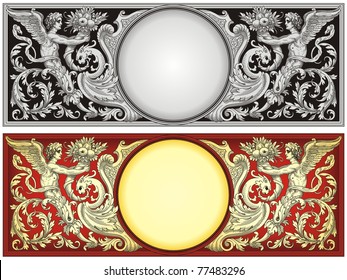Retro Fairy Frame vector