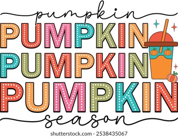 retro fall png sublimation design