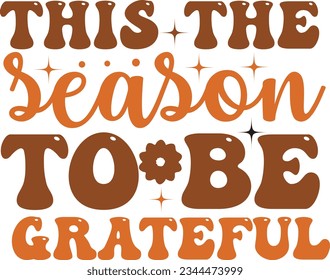 Retro fall svg design.This is an editable eps vector file.