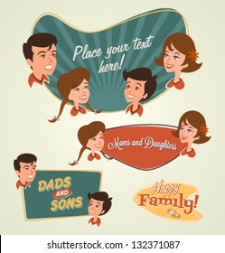 Retro Family Emblems