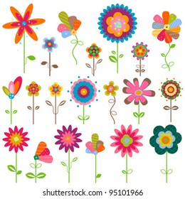 Set Flowers Stock Vector (Royalty Free) 397155781 | Shutterstock