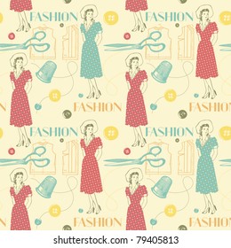 retro fashion background
