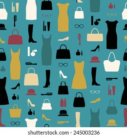 Retro fashion pattern.