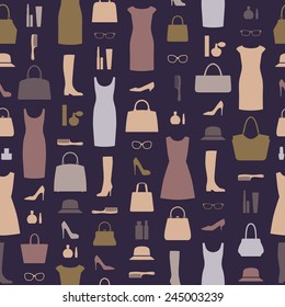 Retro fashion pattern.