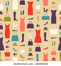 Retro fashion pattern.