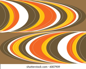 retro fat brown orange curves (vector)