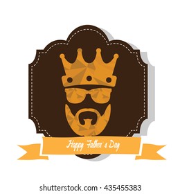 Retro father's day graphic design, Vector illustration
