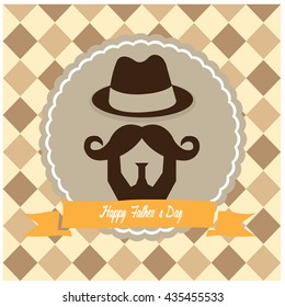 Retro father's day graphic design, Vector illustration