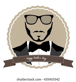 Retro father's day graphic design, Vector illustration