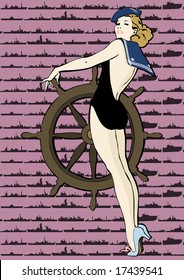 Retro Female Sailor