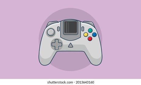 Retro fighters Dreamcast controller vector illustration