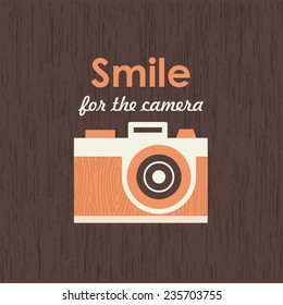 retro film camera. vector illustration