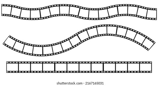 Retro film. Edge frame. Video frame icon. Clipart image. Vector illustration. stock image.