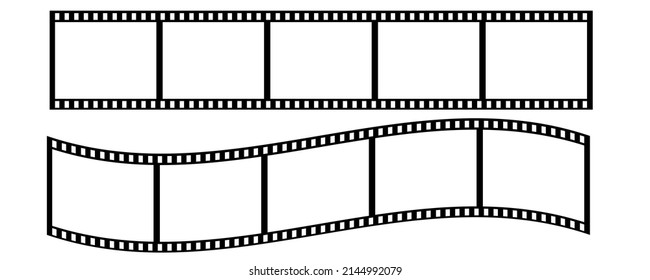 Película retro, gran diseño para cualquier propósito. Vieja pista de cine retro. Grabación de vídeo. Ilustración vectorial. imagen de stock.