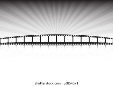 Retro film  tape vector background illustration