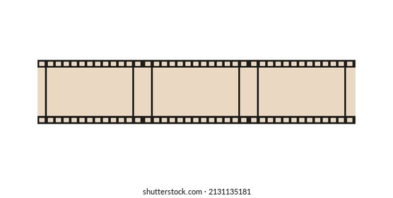 Película retro. Gráficos vectoriales de estilo plano