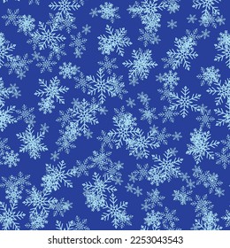 Retro Flake Background. Sky Birthday Dot. Geometric Night Falling. Small Flying Polka Spot. Falling Dark Splash. Blue Random Dot. White Seamless Art. Vector Snow Color. Abstract Fashion Christmas.