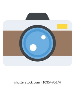 A retro flash camera, photography concept