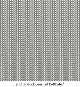 Retro-Speckgewebe, gewebt in Schwarz-Weiß. Wiederholtes Muster. Tweed Textur. Graue Wolldecke. Vernetzter Hintergrund. Abstrakte Vektorgrafik.