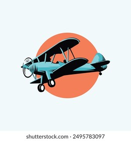 Retro Flug Classic Abenteuer Vektor