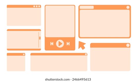 retro floating ui windows frame border