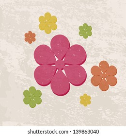 retro floral background