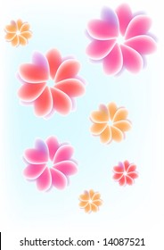 retro floral background