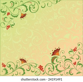 Retro floral background