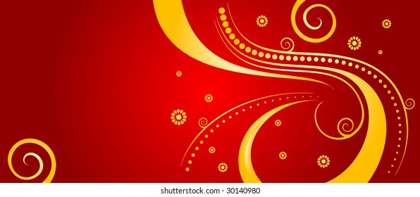 Retro floral background