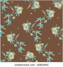 retro floral background