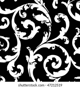 Retro floral background.