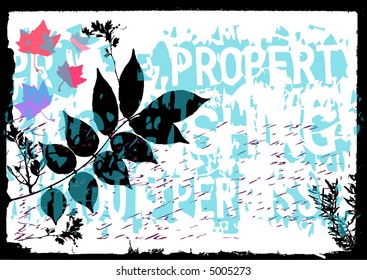 retro floral background