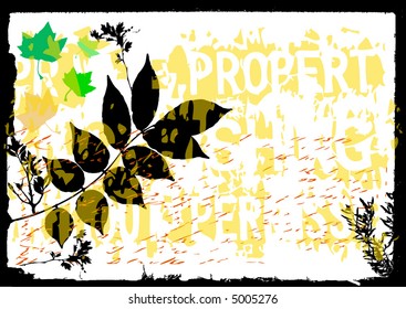 retro floral background