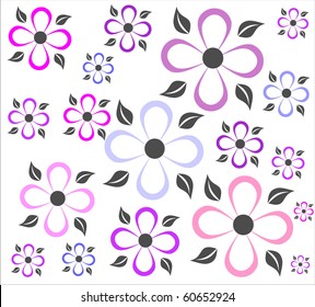 Retro floral background