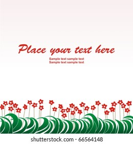 Retro floral background