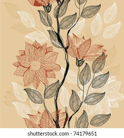  retro floral background