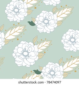 retro floral background