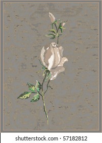 Retro floral background  eps10