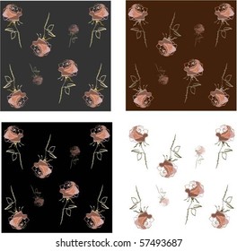Retro floral background eps10