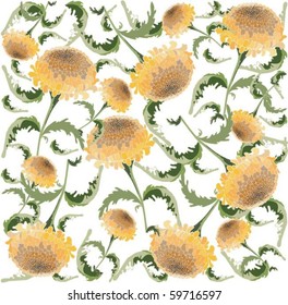 Retro floral background.   eps10