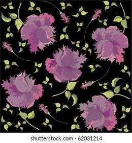 Retro floral background. eps10