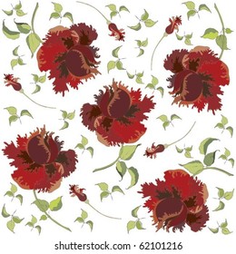 Retro floral background. eps10