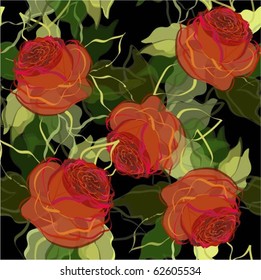 Retro floral background. eps10