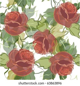 Retro floral background. eps10