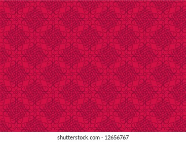 Retro floral background illustration.